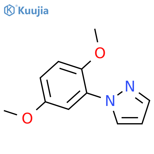 1H-PYRAZOLE, 1-(2,5-DIMETHOXYPHENYL)- structure