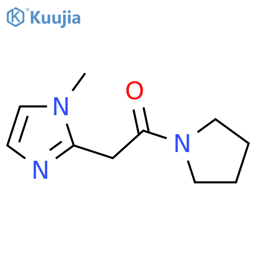 Pyrrolidine, 1-[(1-methyl-1h-imidazol-2-yl)acetyl]- (9ci) structure