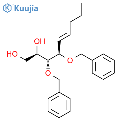 5-Nonene-1,2-diol, 3,4-bis(phenylmethoxy)-, (2R,3R,4R)- structure