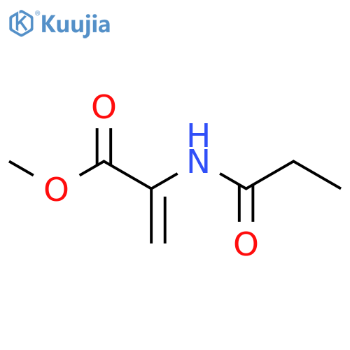 2-Propenoic acid,2-[(1-oxopropyl)amino]-, methyl ester structure