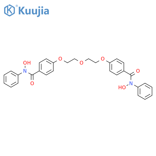 Benzamide, 4,4'-[oxybis(2,1-ethanediyloxy)]bis[N-hydroxy-N-phenyl- structure