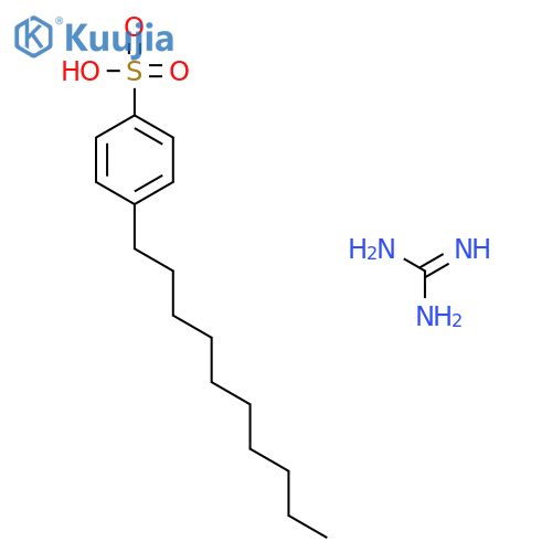 BENZENESULFONIC ACID, 4-DECYL-, COMPD. WITH GUANIDINE (1:1) structure