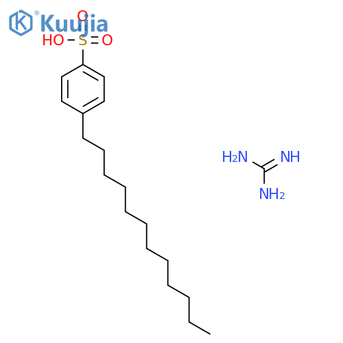 Benzenesulfonic acid, 4-dodecyl-, compd. with guanidine (1:1) structure