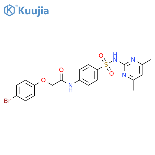 2-(4-bromophenoxy)-N-{4-(4,6-dimethylpyrimidin-2-yl)sulfamoylphenyl}acetamide structure