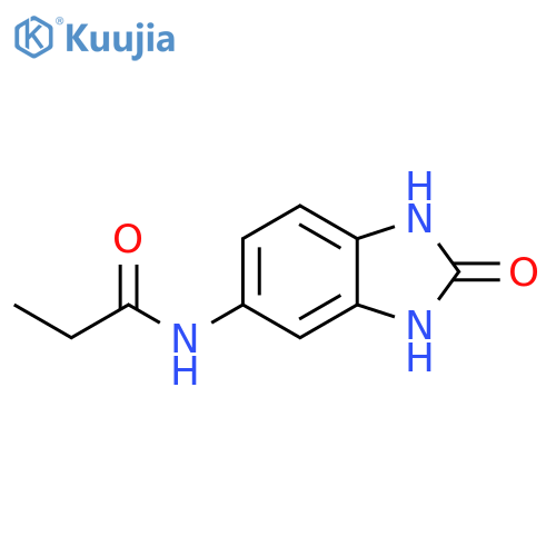 N-(2-oxo-2,3-dihydro-1H-1,3-benzodiazol-5-yl)propanamide structure