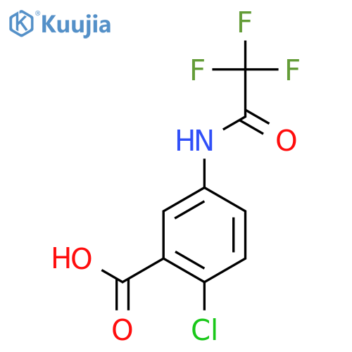 2-Chloro-5-(trifluoroacetamido)benzoic acid structure
