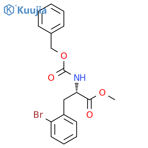 L-PHENYLALANINE, 2-BROMO-N-[(PHENYLMETHOXY)CARBONYL]-, METHYL ESTER structure