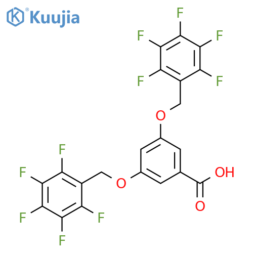 BENZOIC ACID, 3,5-BIS[(PENTAFLUOROPHENYL)METHOXY]- structure
