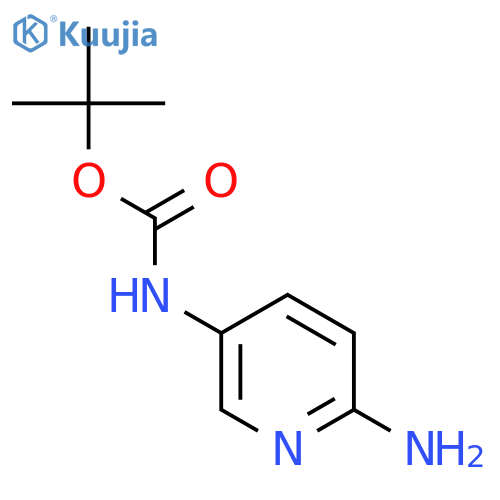 tert-butyl N-(6-aminopyridin-3-yl)carbamate structure