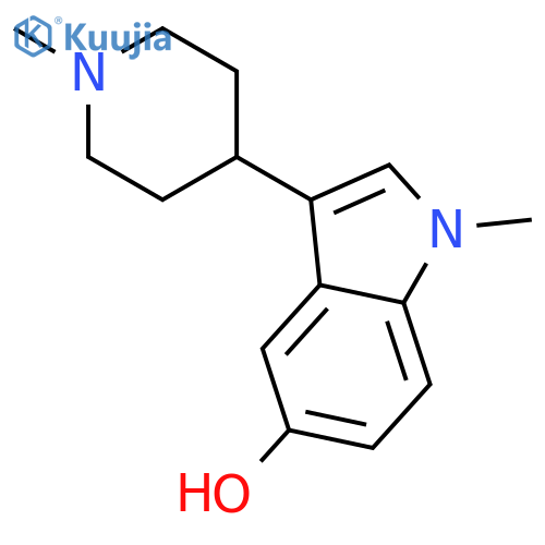 1-Methyl-3-(1-methylpiperidin-4-yl)-1H-indol-5-ol structure