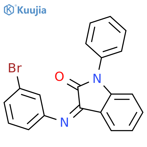 2H-Indol-2-one, 3-[(3-bromophenyl)imino]-1,3-dihydro-1-phenyl-, (3Z)- structure