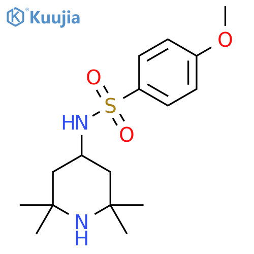 4-methoxy-N-(2,2,6,6-tetramethylpiperidin-4-yl)benzene-1-sulfonamide structure