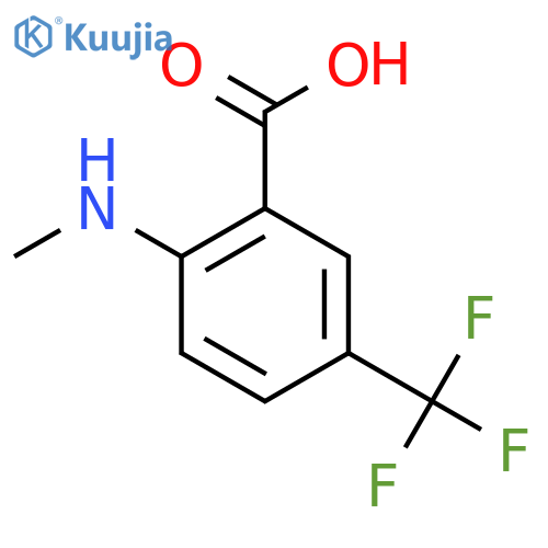 2-(Methylamino)-5-(trifluoromethyl)benzoic acid structure