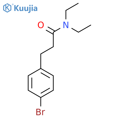 3-(4-Bromophenyl)-N,N-diethylpropanamide structure