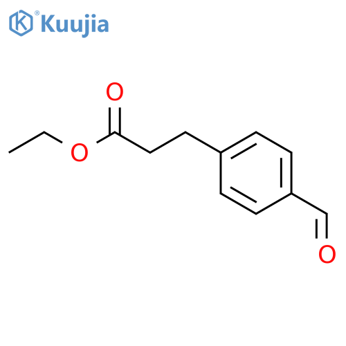 ethyl 3-(4-formylphenyl)propanoate structure