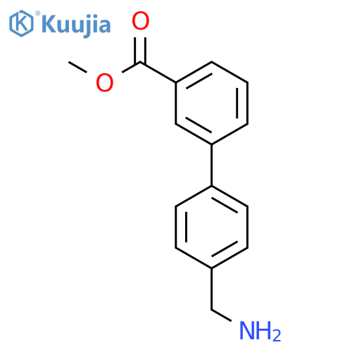 methyl 3-4-(aminomethyl)phenylbenzoate structure