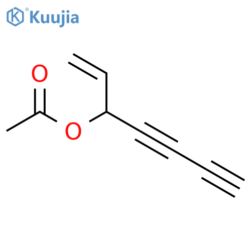 1-Heptene-4,6-diyn-3-ol, 3-acetate structure