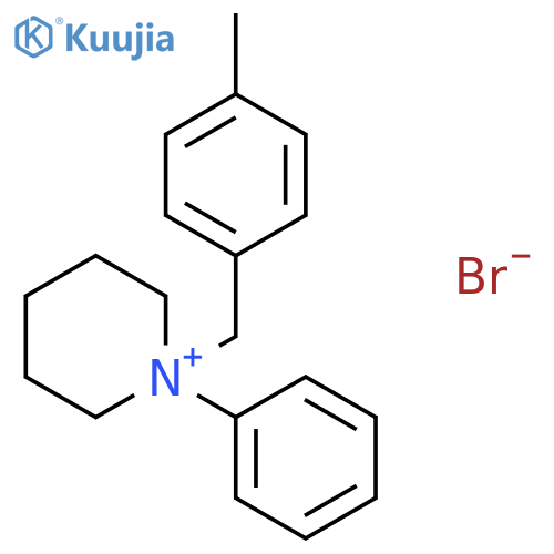 1-[(4-Methylphenyl)methyl]-1-phenylpiperidin-1-ium bromide structure