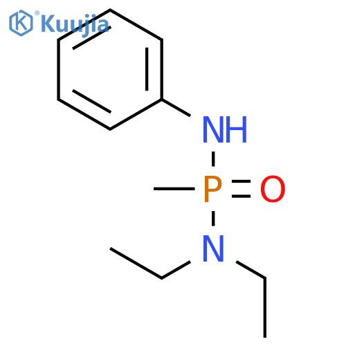 PHOSPHONIC DIAMIDE, N,N-DIETHYL-P-METHYL-N'-PHENYL- structure