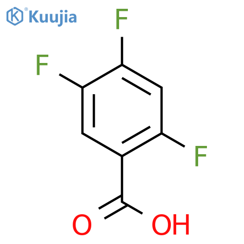 2,4,5-Trifluorobenzoic acid structure