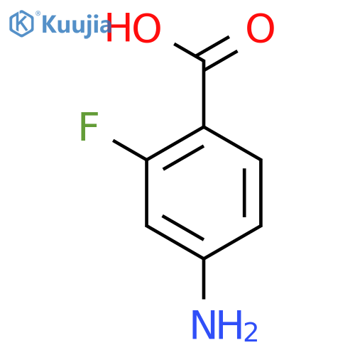 4-Amino-2-fluorobenzoic acid structure