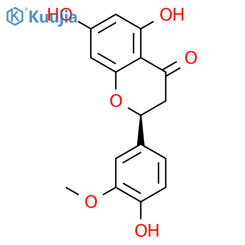 3'-Methoxy-5,7,4'-trihydroxyflavanone structure