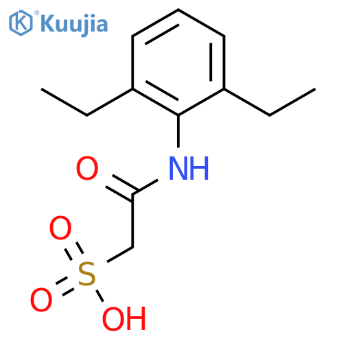 Ethanesulfonic acid, 2-[(2,6-diethylphenyl)amino]-2-oxo- structure