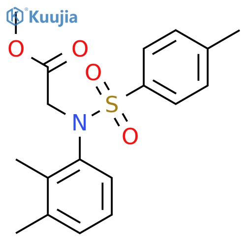 Methyl N-(2,3-dimethylphenyl)-N-(4-methylphenyl)sulfonylglycinate structure