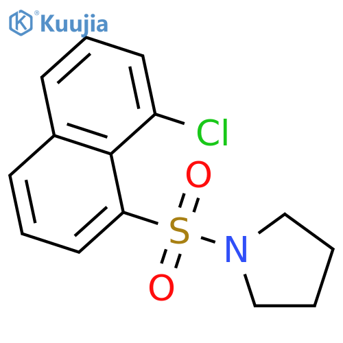 1-(8-Chloro-1-naphthyl)sulfonylpyrrolidine structure