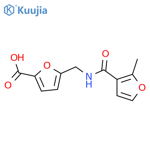 5-{(2-Methyl-furan-3-carbonyl)-amino-methyl}-furan-2-carboxylicacid structure