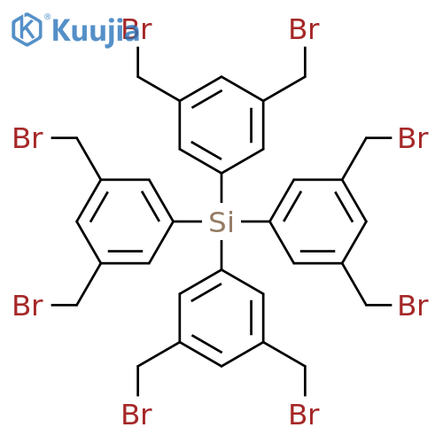 SILANE, TETRAKIS[3,5-BIS(BROMOMETHYL)PHENYL]- structure