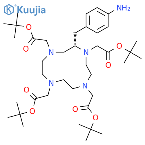 p-NH₂-Bn-DOTA-tetra(t-Bu ester) structure