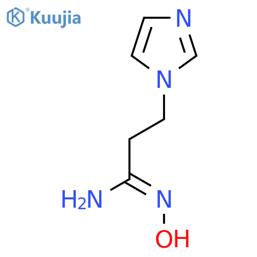 N'-Hydroxy-3-imidazol-1-ylpropanimidamide structure