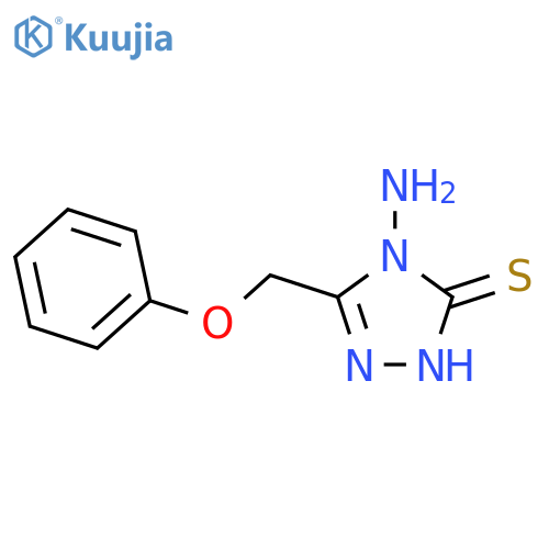 4-amino-5-(phenoxymethyl)-4H-1,2,4-triazole-3-thiol structure
