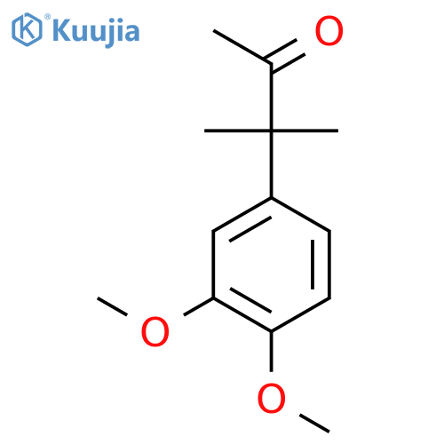 3-(3,4-Dimethoxyphenyl)-3-methylbutan-2-one structure