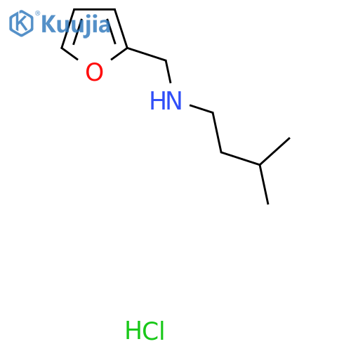 [(Furan-2-yl)methyl](3-methylbutyl)amine hydrochloride structure