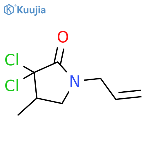 2-Pyrrolidinone, 3,3-dichloro-4-methyl-1-(2-propen-1-yl)- structure