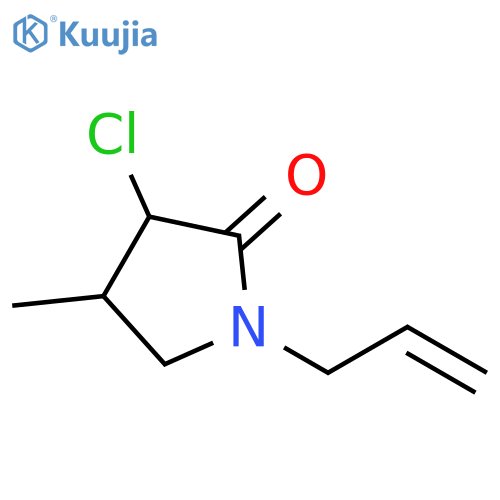 2-Pyrrolidinone, 3-chloro-4-methyl-1-(2-propen-1-yl)- structure