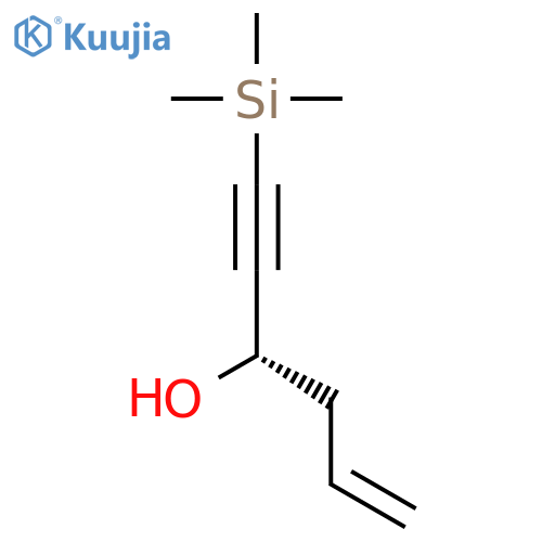 5-Hexen-1-yn-3-ol, 1-(trimethylsilyl)-, (3S)- structure
