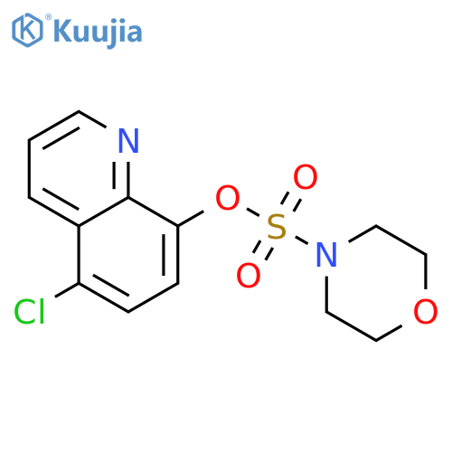 5-chloroquinolin-8-yl morpholine-4-sulfonate structure