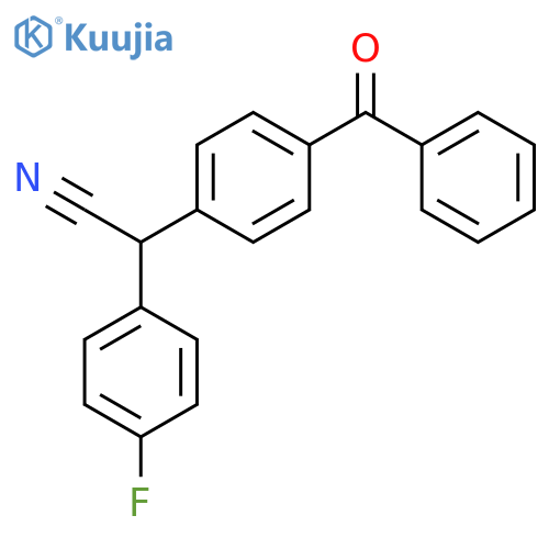 2-(4-Benzoylphenyl)-2-(4-fluorophenyl)acetonitrile structure