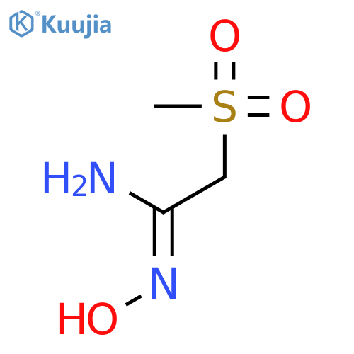 N'-hydroxy-2-(methylsulfonyl)ethanimidamide structure