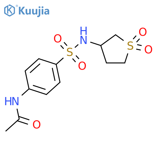 N-{4-[(1,1-dioxo-1λ?-thiolan-3-yl)sulfamoyl]phenyl}acetamide structure