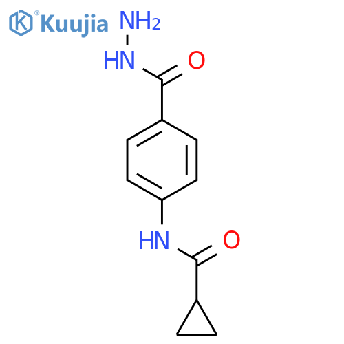 N-4-(hydrazinylcarbonyl)phenylcyclopropanecarboxamide structure