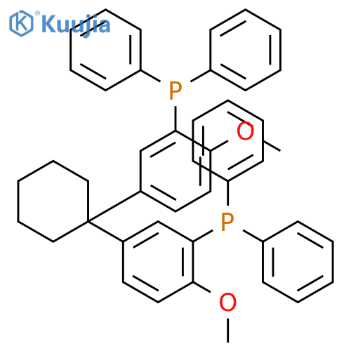 PHOSPHINE, [CYCLOHEXYLIDENEBIS(6-METHOXY-3,1-PHENYLENE)]BIS[DIPHENYL- structure