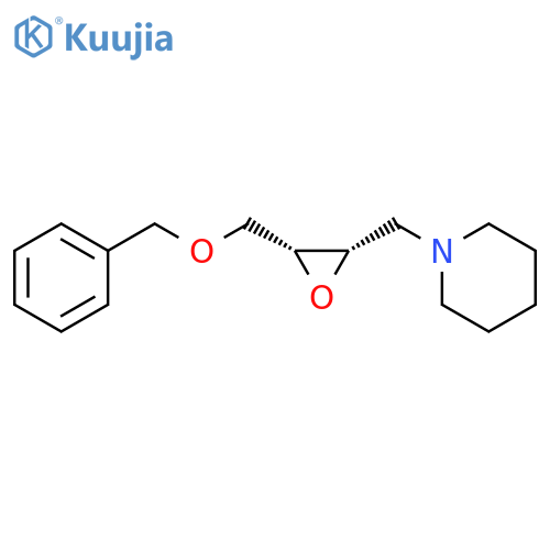 PIPERIDINE, 1-[[(2S,3R)-3-[(PHENYLMETHOXY)METHYL]OXIRANYL]METHYL]- structure