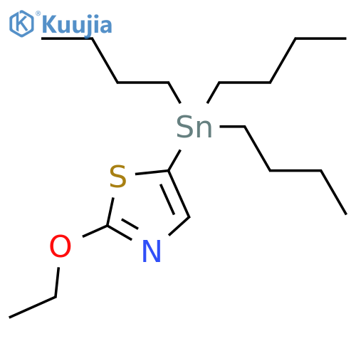 2-Ethoxy-5-(tributylstannyl)thiazole structure