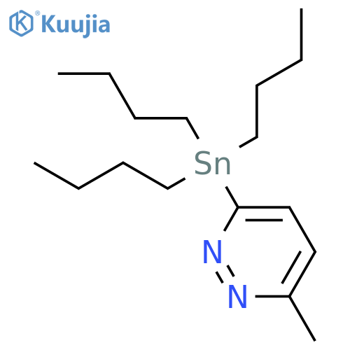 3-Methyl-6-(tributylstannyl)pyridazine structure