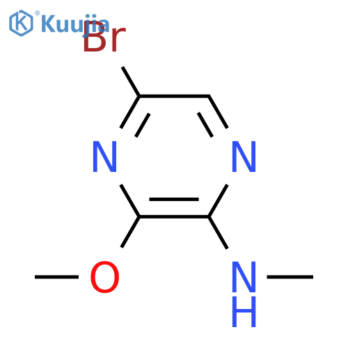 5-BROMO-3-METHOXY-N-METHYLPYRAZIN-2-AMINE structure
