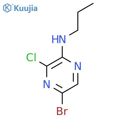 PYRAZINAMINE, 5-BROMO-3-CHLORO-N-PROPYL- structure
